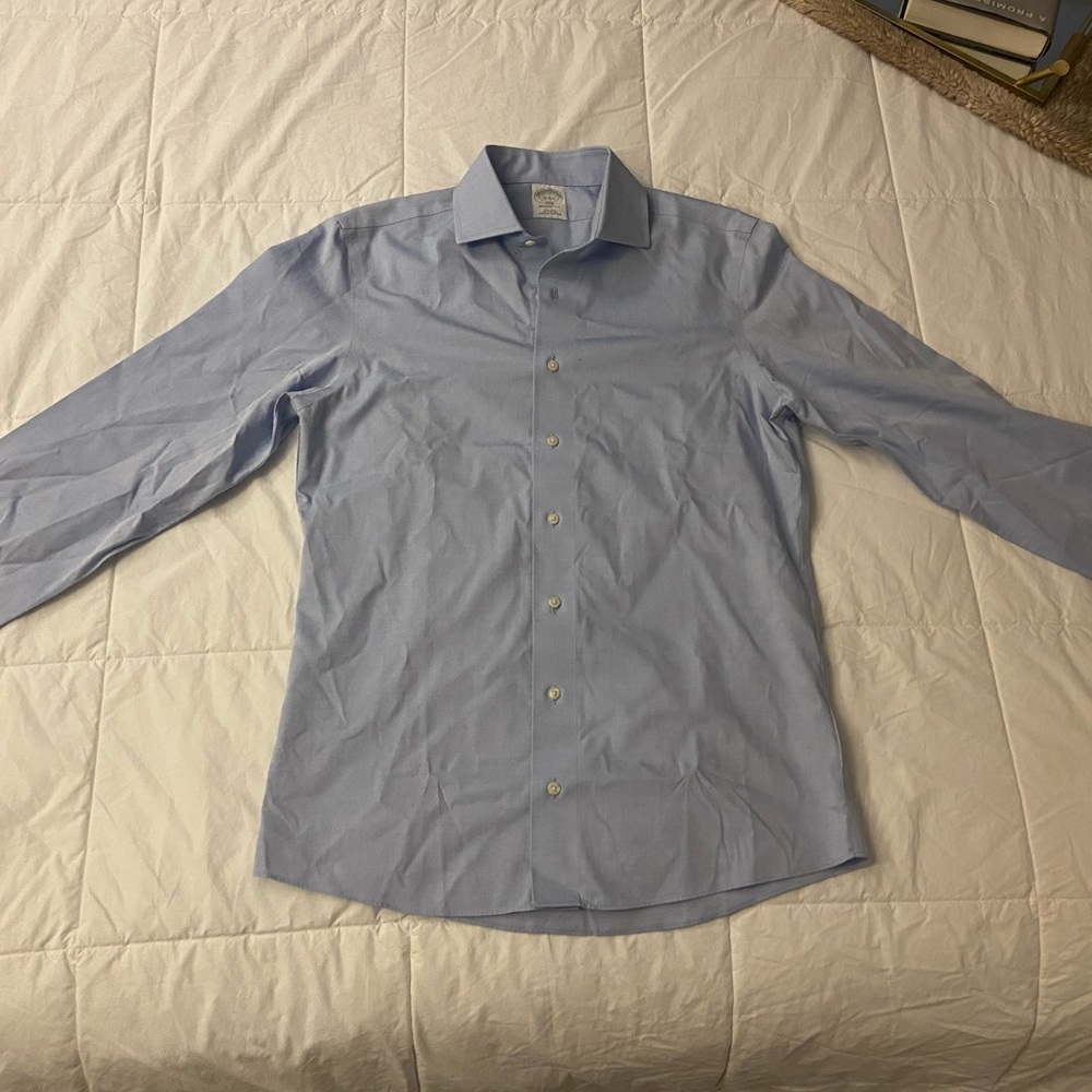 Blue Brooks Brothers Button Up Shirt